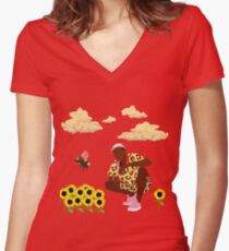 Tyler, The Creator - Flower Boy Fitted V-Neck T-Shirt