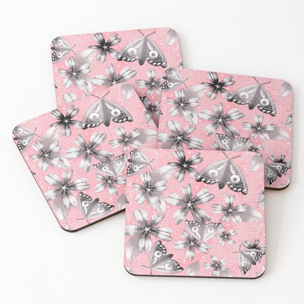Item preview, Moth Meadow Pink designed and sold by Veata.