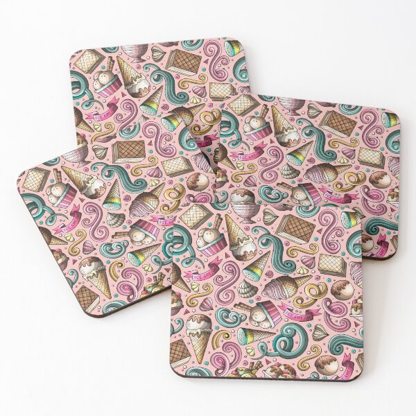 Item preview, ice cream pattern v2 designed and sold by cute--world.