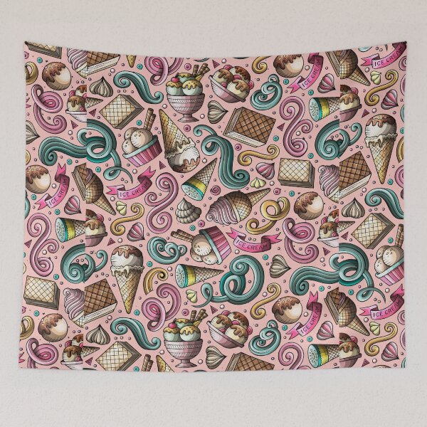 Item preview, ice cream pattern v2 designed and sold by cute--world.