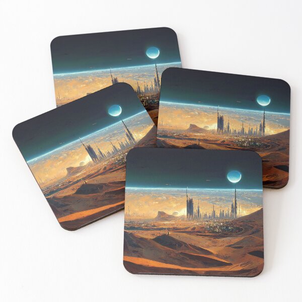 Item preview, Oasis at the Edge of Space Abstract AI Generated Art designed and sold by MeAI-Art.