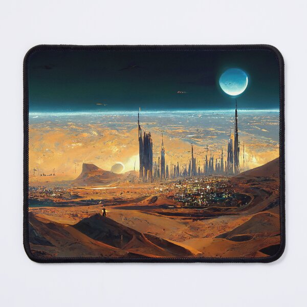 Item preview, Oasis at the Edge of Space Abstract AI Generated Art designed and sold by MeAI-Art.