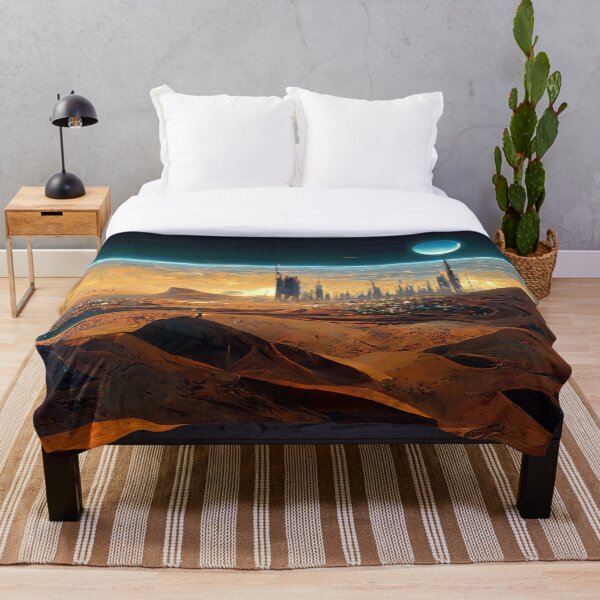Item preview, Oasis at the Edge of Space Abstract AI Generated Art designed and sold by MeAI-Art.