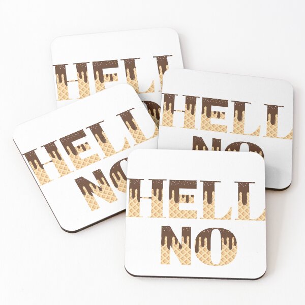 Item preview, Hell no, ice cream text designed and sold by StudioSamanthaa.