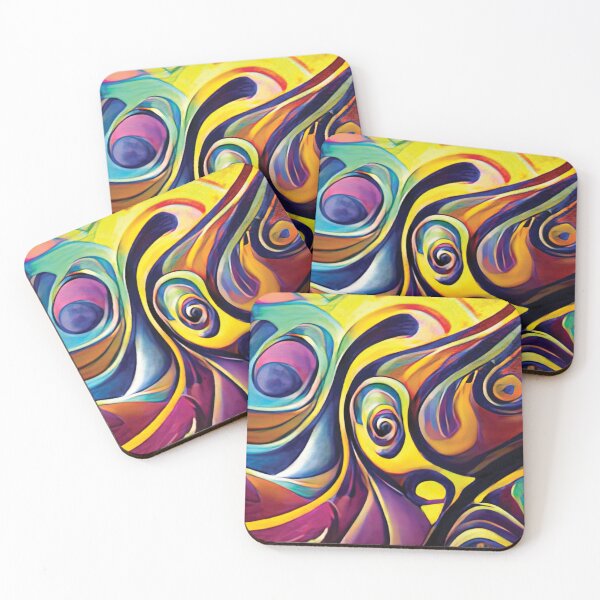 Item preview, Vibrant Life Abstract Digital Paintings designed and sold by ThinkFun! Design.
