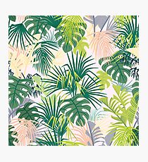 pink jungle pattern Photographic Print