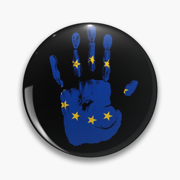 Item preview, Hand European Union Flag Palm designed and sold by rafaeltto.