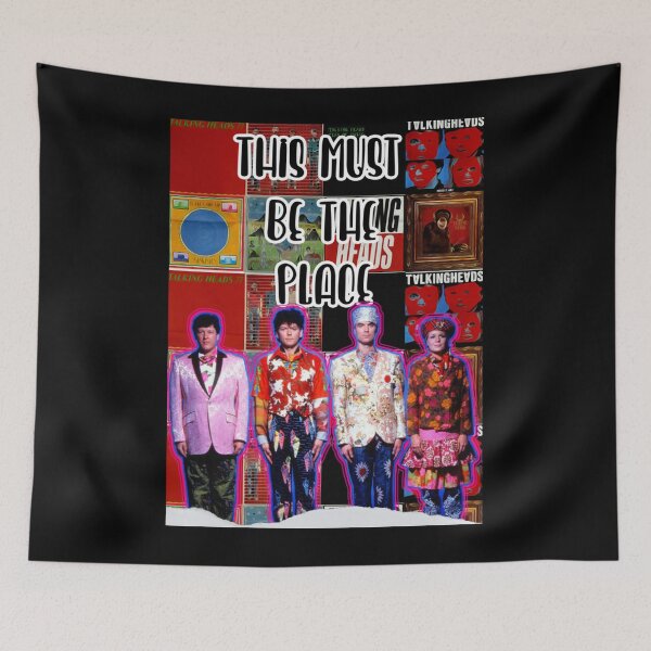 Item preview, Talking Same As It Ever Was Heads Graphic Gift Fan designed and sold by ClarissaBudig.