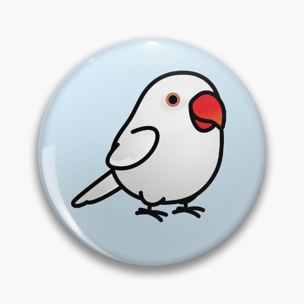 Item preview, Chubby White Indian Ringneck Parakeet - White designed and sold by birdhism.