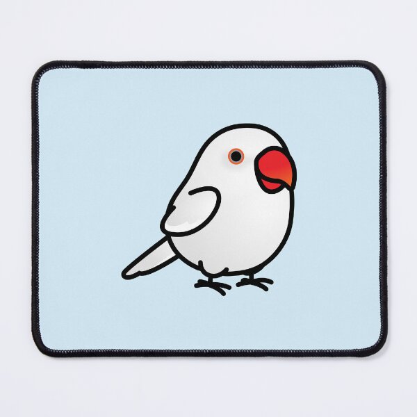 Item preview, Chubby White Indian Ringneck Parakeet - White designed and sold by birdhism.