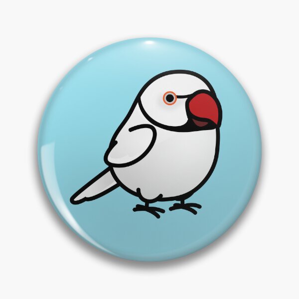 Item preview, Chubby White Indian Ringneck Parakeet designed and sold by birdhism.