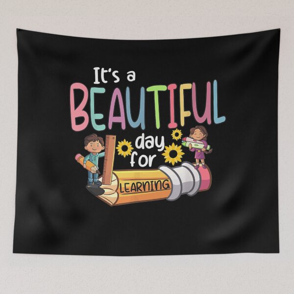 Item preview, Its a Beautiful Day for Learning Teacher First Day of School  designed and sold by AdonisShop.