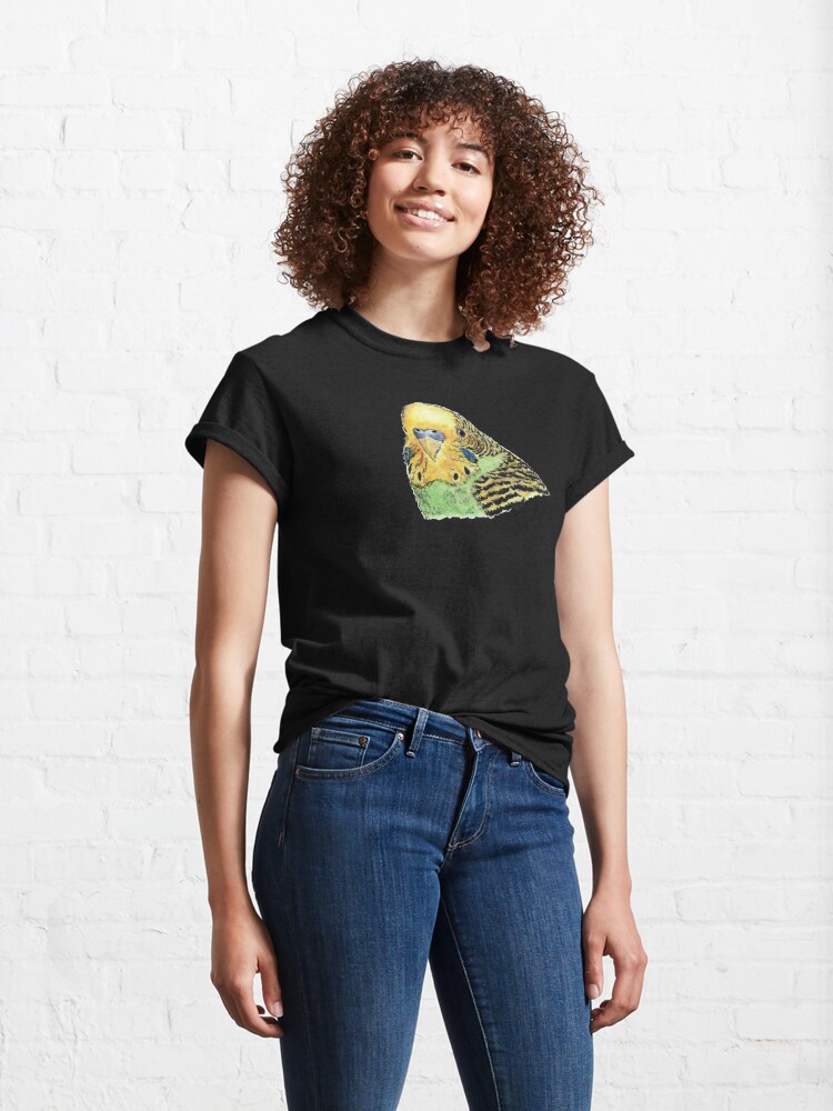 Alternate view of Prettyboy the Green Parakeet Classic T-Shirt