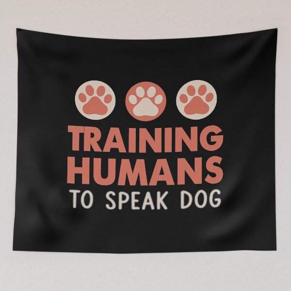 Item preview, Training Human To Speak Dog Funny Dog Teacher designed and sold by Bemumd-art.