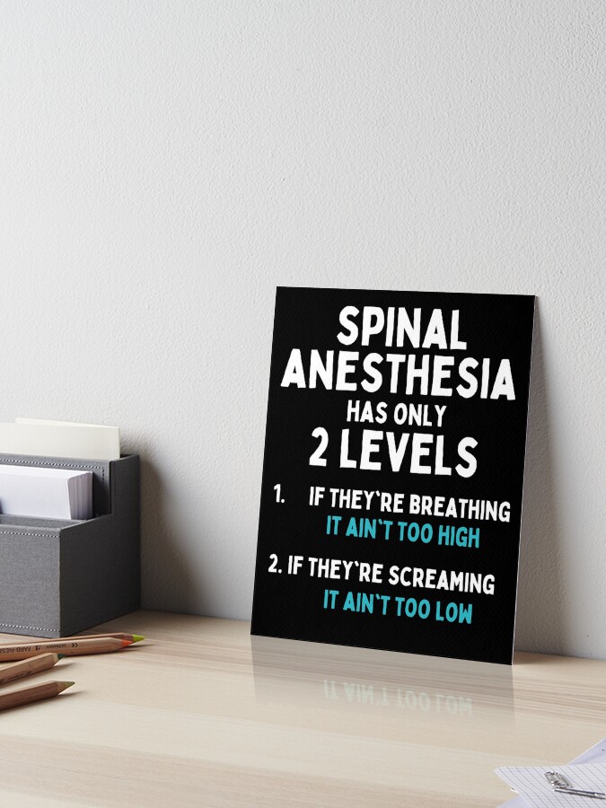 "Funny Anesthesiologist Anesthesia CRNA " Art Board Print for Sale by