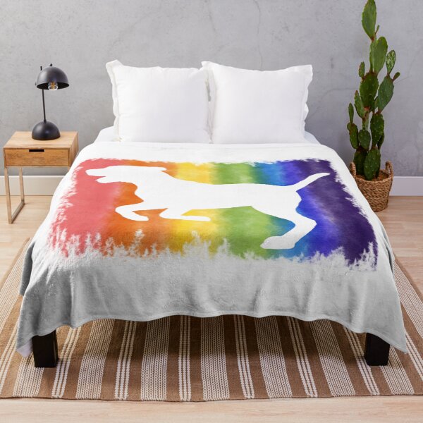 Item preview, Rainbow dog silhouette designed and sold by PellSilversmith.