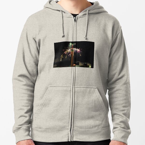 New Year's Eve Fireworks Zipped Hoodie