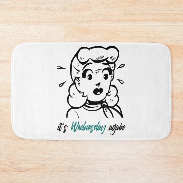Item preview, It's Wednesday again - Cool Retro Design for T-shirts, iPhone Cases, Stickers and Other Accessories designed and sold by Ridiculam Toga.