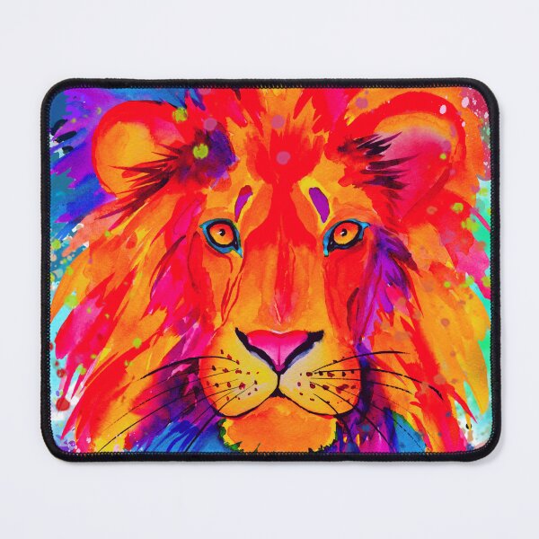 Item preview, Pop art, abstract colorful lion, lion face designed and sold by Anke Franikowski.