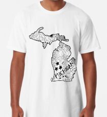 Michigan Gekritzel Longshirt
