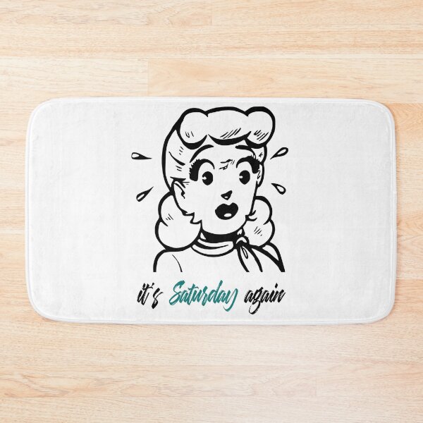 Item preview, It's Saturday again - Cool Retro Design for T-shirts, iPhone Cases, Stickers and Other Accessories designed and sold by Ridiculam Toga.