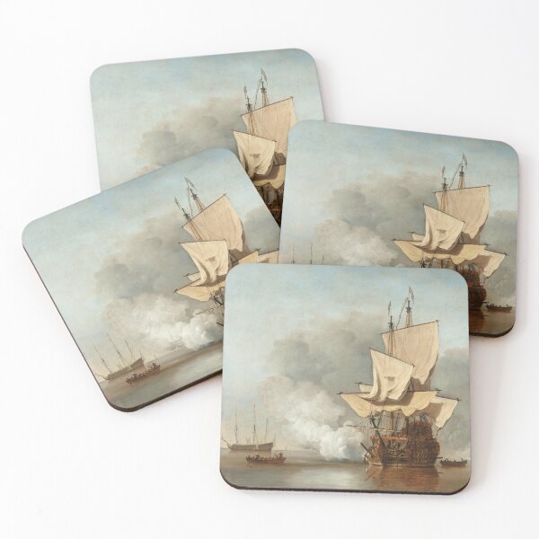 Item preview, The Cannon Shot  Willem van de Velde the Younger designed and sold by OldTimeArt.