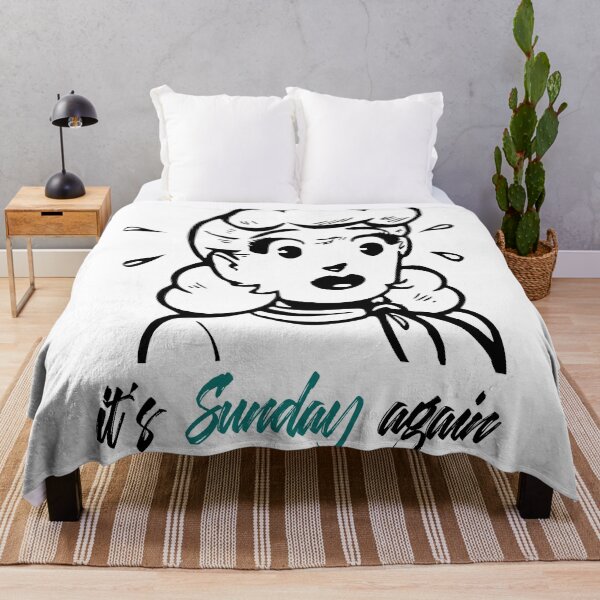 Item preview, It's Sunday again - Cool Retro Design for T-shirts, iPhone Cases, Stickers and Other Accessories designed and sold by Ridiculam Toga.