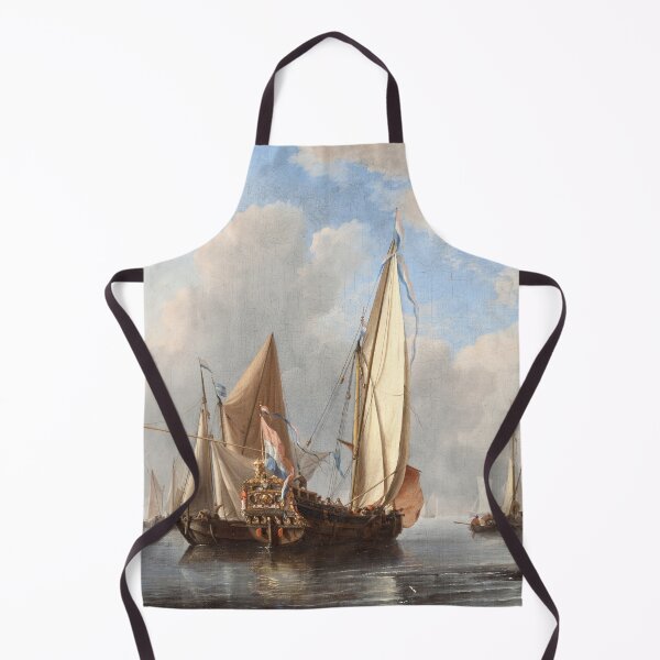 Item preview, A Yacht and Other Vessels in a Calm Willem van de Velde the Younger designed and sold by OldTimeArt.