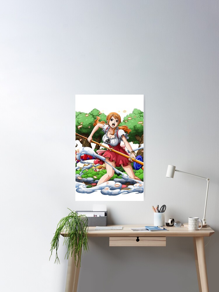 One Piece Luffy Nami Anime Poster Japanese Popular Cartoon Tv Series Poster  Canvas Print Family Decoration Painting (No Frame)