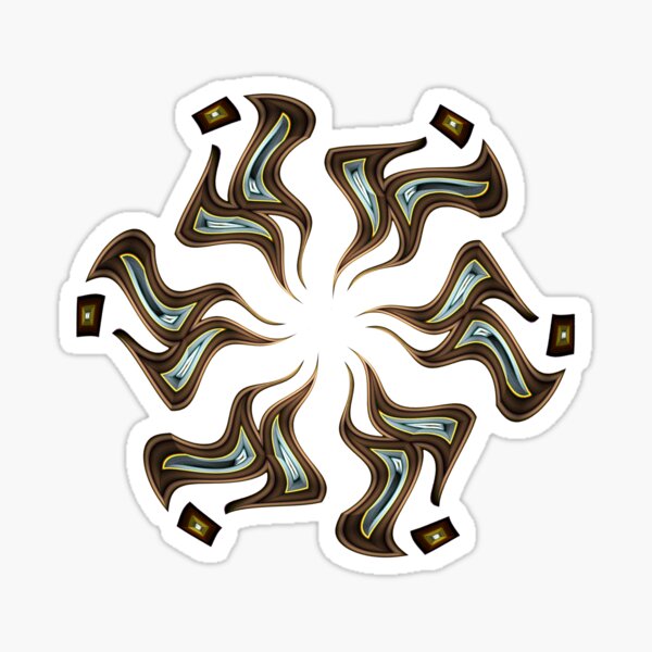 Bronze Star with Diamonds Sticker