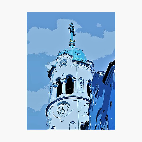 Item preview, The Little Blue Church designed and sold by frugnusdesign.