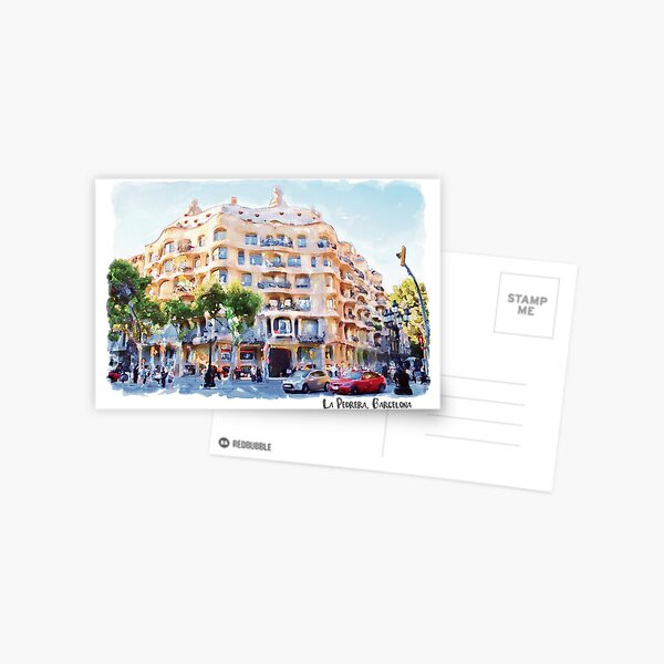 La Pedrera Barcelona Postcard