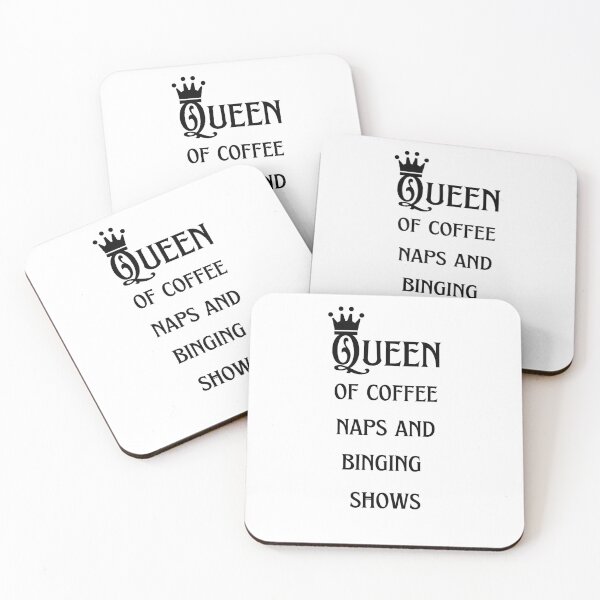 Item preview, Queen of naps and binging shows (black) designed and sold by Megurix.