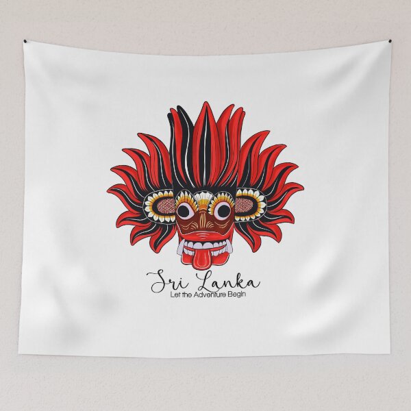 Item preview, Visit Sri Lanka and Let the Adventure Begin - Traditional Mask Design designed and sold by InHerits.