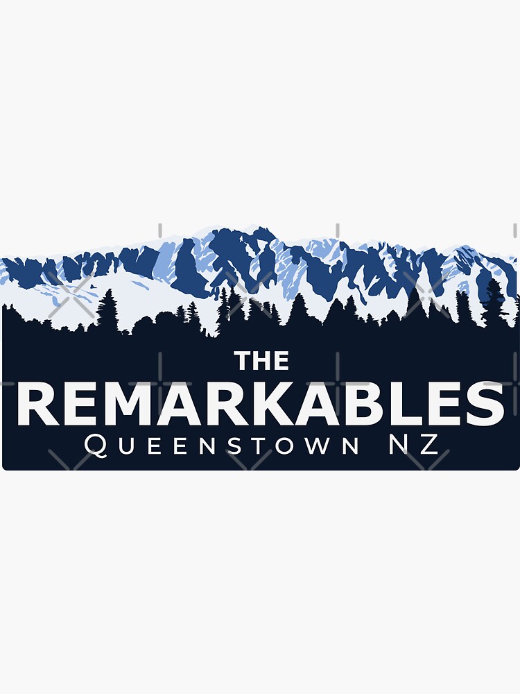 "The Remarkables, Queenstown" Sticker for Sale by Kiwidom Redbubble