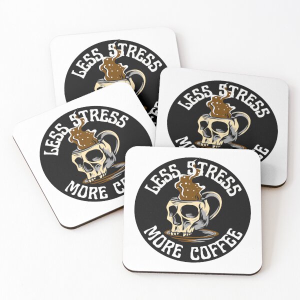 Item preview, less stress more coffee designed and sold by Soofingscapes.
