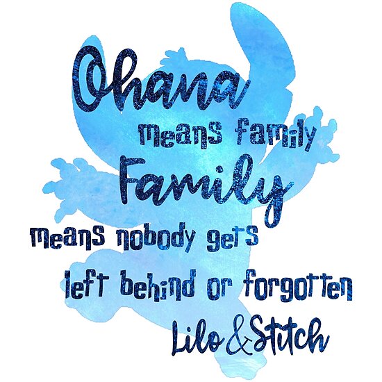 jim shore ohana means family