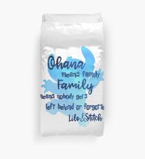 Ohana Means Family Duvet Cover