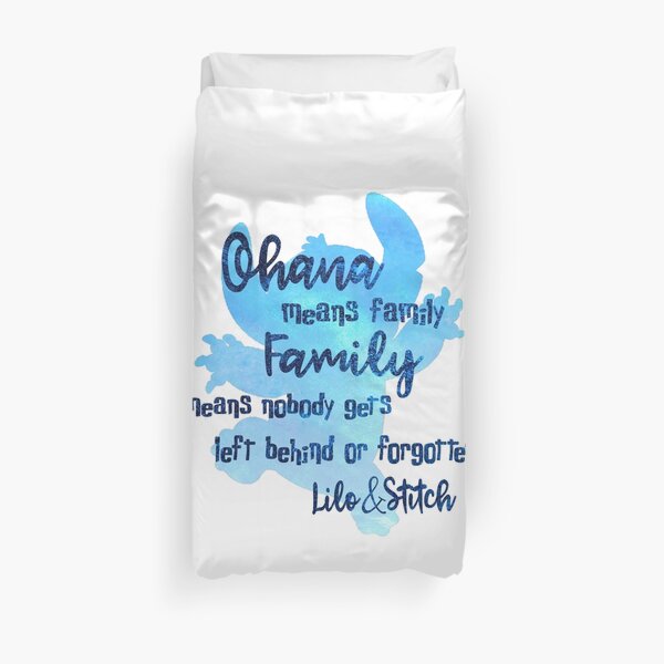 Ohana Means Family Duvet Cover