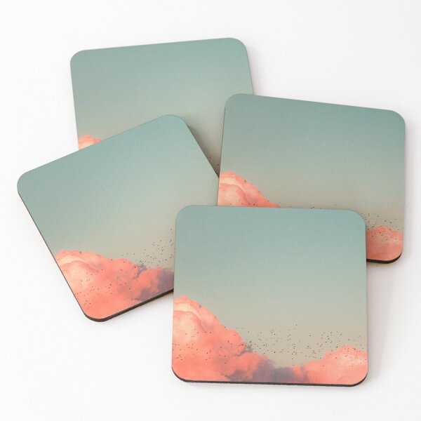 Item preview, Summer colourful clouds birds flying over sky designed and sold by JD369.