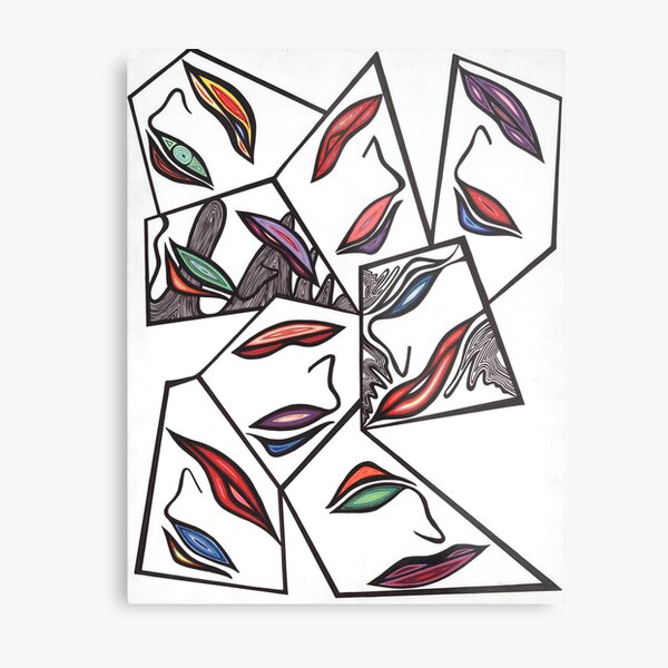 Faces In The Crowd Metal Print