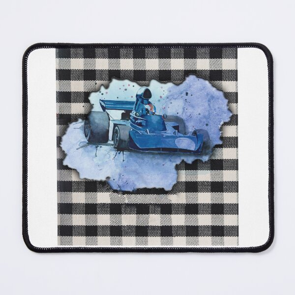 Item preview, Race Car Art Black Plaid Pattern designed and sold by Lewerenz.