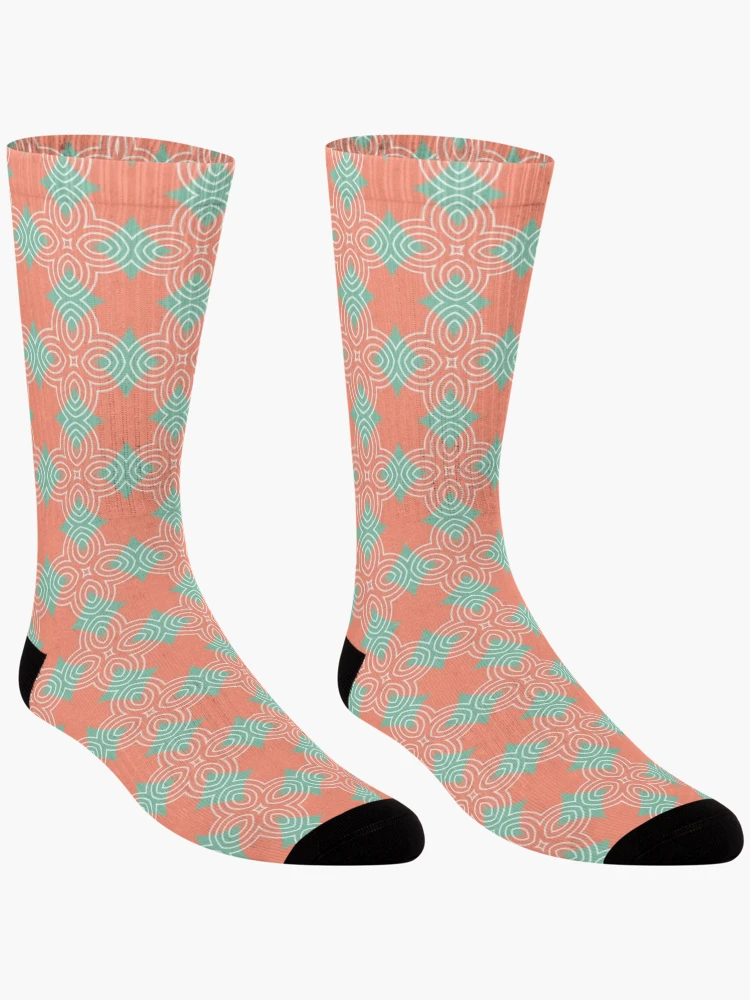 Thumbnail 3 of 5, Socks, Geometrical Colorful Pattern designed and sold by stickertopic.
