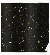 Hubble-Weltraumteleskop-Feld von Galaxien Poster