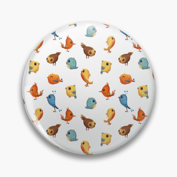 Item preview, multi color bird pattern designed and sold by cute--world.