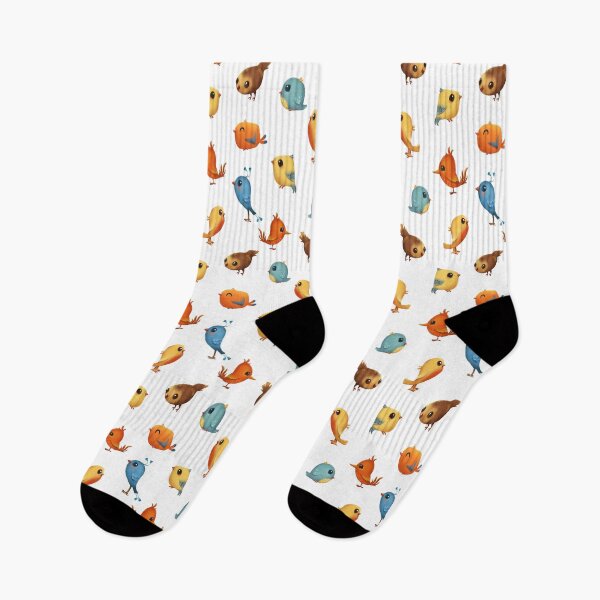 Item preview, multi color bird pattern designed and sold by cute--world.