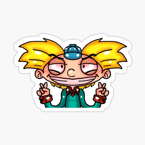 Hey Arnold, Helga in love, Stanley stickers, Waterproof