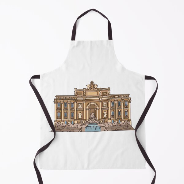 Item preview, drawing of Trevi Fountain in Roma designed and sold by JAG2B.