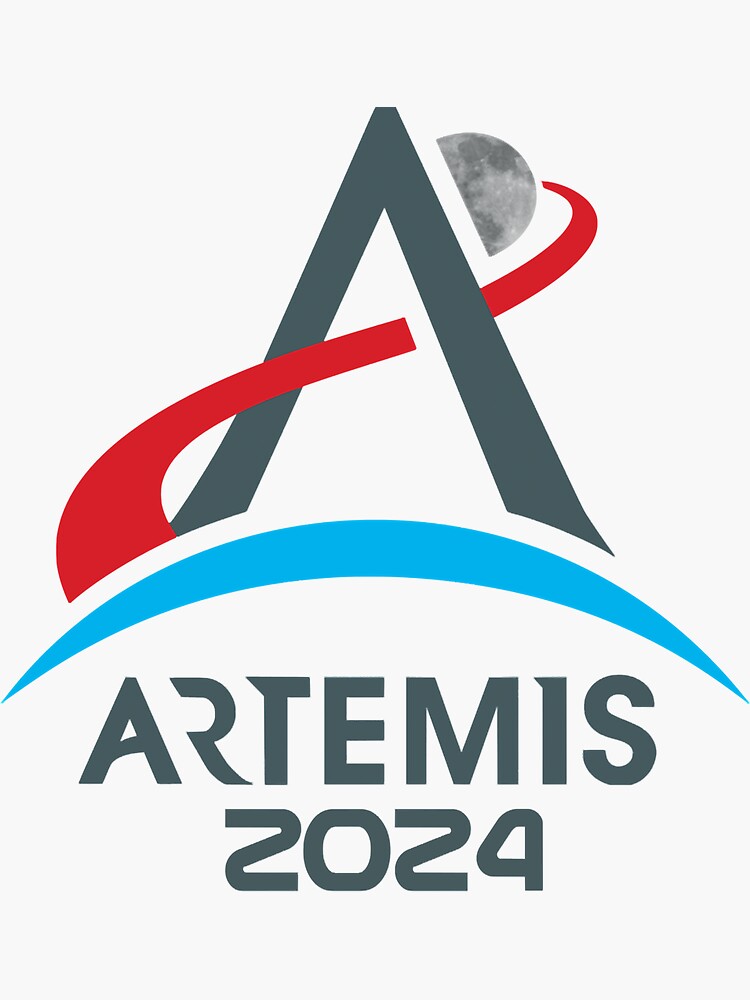 "NASA Artemis Destination Moon 2024" Sticker for Sale by ReynaldoAlonso