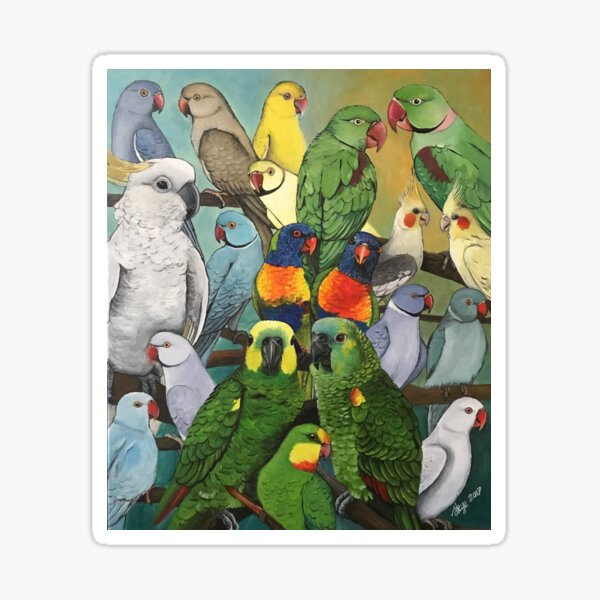 Julia's Birds Sticker